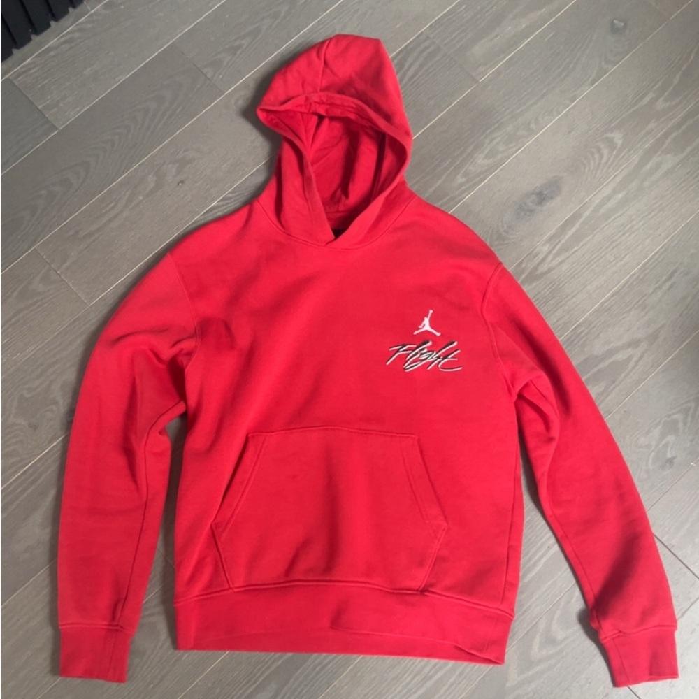 Jordan Red Hoodie with Logo